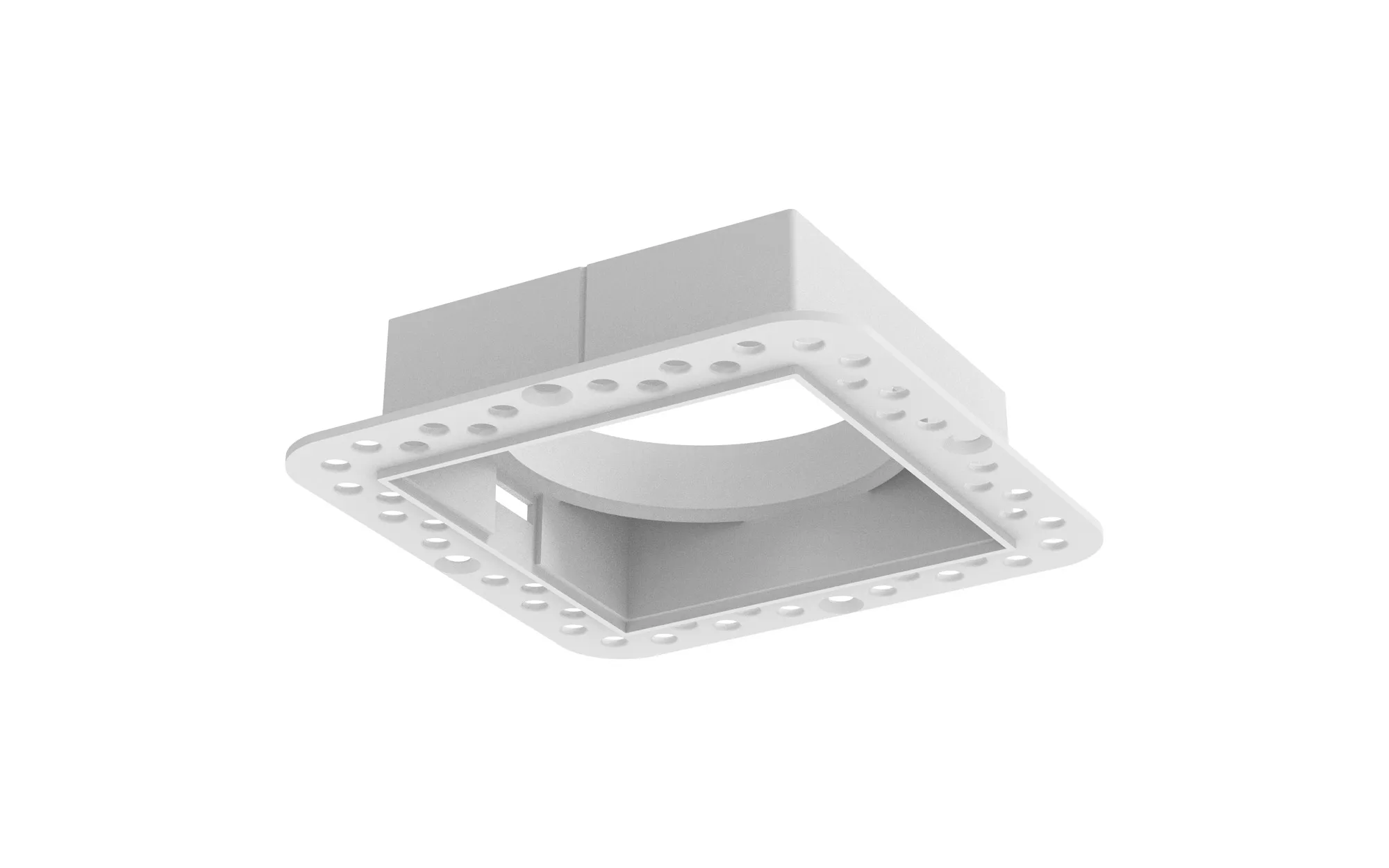 M9738  Sunrise 14W  Trimless Square Recessed Led spotlight,White outer frame, Cut out :75x75, 3yrs Warranty